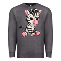 Charcoal Heather zebra Premium Sweatshirt - texasbilliewilder