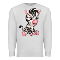 Dove Grey zebra Premium Sweatshirt - texasbilliewilder