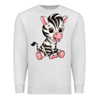 Oatmeal Heather zebra Premium Sweatshirt - texasbilliewilder