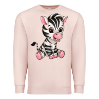 Pale Pink zebra Premium Sweatshirt - texasbilliewilder