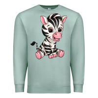 Seafoam zebra Premium Sweatshirt - texasbilliewilder
