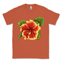 Copper Hawaiian Hibiscus Flower Illustrations Classic Tee - LillyAllenDesigns