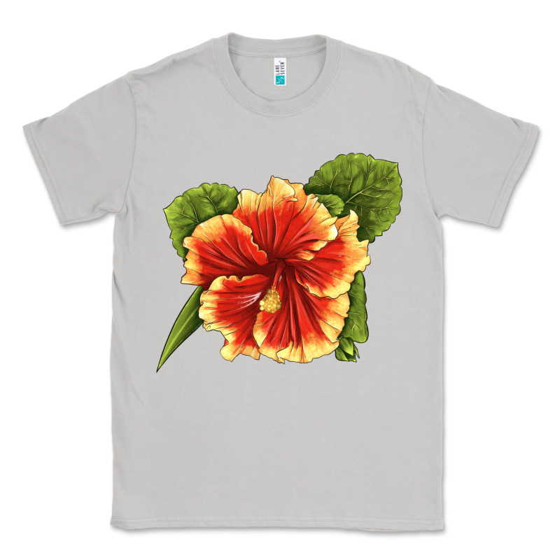 Hawaiian Hibiscus Flower Illustrations Classic Tee by LillyAllenDesigns | Teevron