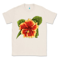 Natural Hawaiian Hibiscus Flower Illustrations Classic Tee - LillyAllenDesigns