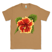 Toasted Coconut Hawaiian Hibiscus Flower Illustrations Classic Tee - LillyAllenDesigns
