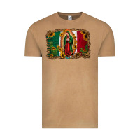 Vintage Camel our lady of Guadalupe Mexican flag background Vintage Tee - Jasminsmagicworld