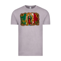 Vintage Zinc our lady of Guadalupe Mexican flag background Vintage Tee - Jasminsmagicworld