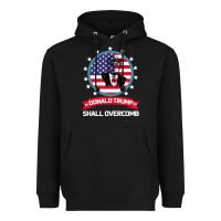Black DONALD TRUMP 2016 WE SHALL OVERCOMB Heavyweight Hoodie - Bettercallsaul