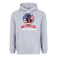Heather Grey DONALD TRUMP 2016 WE SHALL OVERCOMB Heavyweight Hoodie - Bettercallsaul