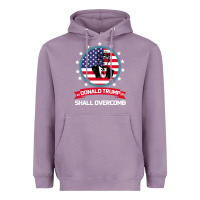 Lavender DONALD TRUMP 2016 WE SHALL OVERCOMB Heavyweight Hoodie - Bettercallsaul