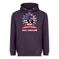 Plum DONALD TRUMP 2016 WE SHALL OVERCOMB Heavyweight Hoodie - Bettercallsaul