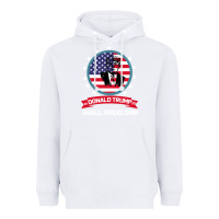 White DONALD TRUMP 2016 WE SHALL OVERCOMB Heavyweight Hoodie - Bettercallsaul