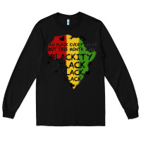 Black black black blackity Long Sleeve Tee - MaliasSmallBusiness