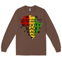 Chestnut black black blackity Long Sleeve Tee - MaliasSmallBusiness
