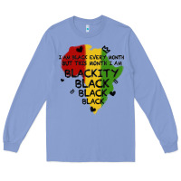 Colony Blue black black blackity Long Sleeve Tee - MaliasSmallBusiness