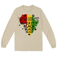 Mushroom black black blackity Long Sleeve Tee - MaliasSmallBusiness