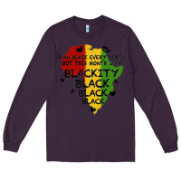 Plum black black blackity Long Sleeve Tee - MaliasSmallBusiness