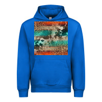 Cobalt Leopard Cowhide Pattern Urban Hoodie - CowCowDesign