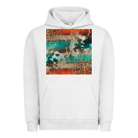 Pigment Lunar Rock Leopard Cowhide Pattern Urban Hoodie - CowCowDesign