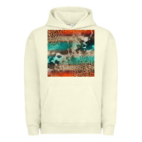 Pigment Pistachio Leopard Cowhide Pattern Urban Hoodie - CowCowDesign