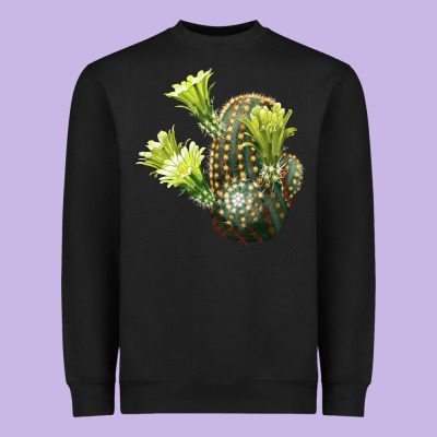Nylon Hedgehog Cactus Heavyweight Sweatshirt Designed By Lillyallendesigns