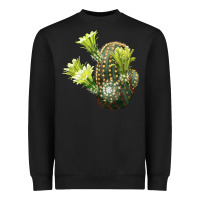 Black nylon hedgehog cactus Heavyweight Sweatshirt - LillyAllenDesigns
