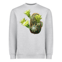 Heather Grey nylon hedgehog cactus Heavyweight Sweatshirt - LillyAllenDesigns
