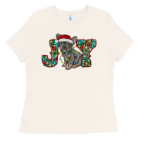 Bone french bulldog christmas joy Ladies Tee - RanaPortraitStore