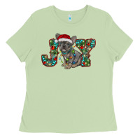 Matcha french bulldog christmas joy Ladies Tee - RanaPortraitStore