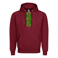 Burgundy american football dad pen wrap Zipper Hoodie - BundleAndBundleShop