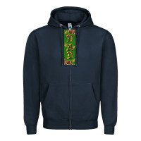 Navy american football dad pen wrap Zipper Hoodie - BundleAndBundleShop