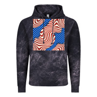 Cloud Black american flag seamless pattern Vintage Hoodie - BundleAndBundleShop