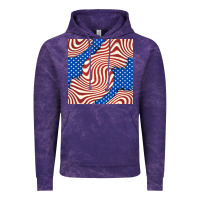 American Flag Seamless Pattern Vintage Hoodie | Teevron