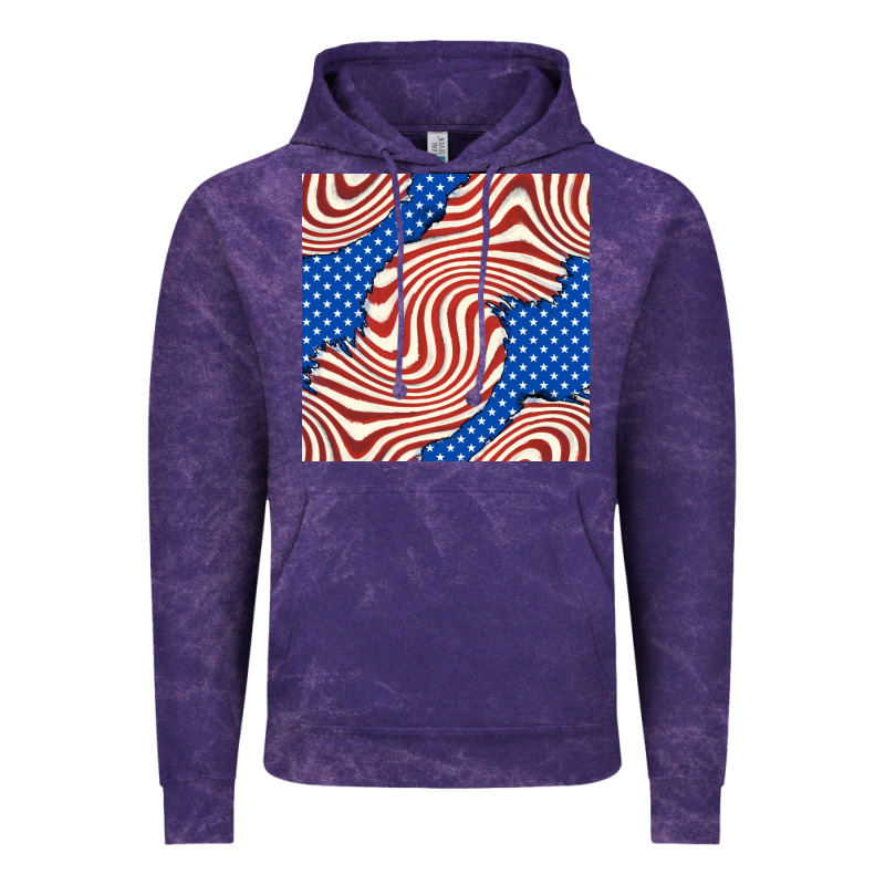 American Flag Seamless Pattern Vintage Hoodie by BundleAndBundleShop | Teevron