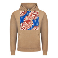 Vintage Coffee american flag seamless pattern Vintage Hoodie - BundleAndBundleShop