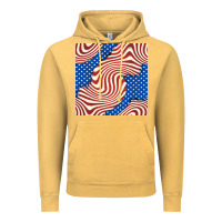 Vintage Mustard american flag seamless pattern Vintage Hoodie - BundleAndBundleShop