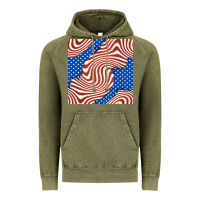 Vintage Olive american flag seamless pattern Vintage Hoodie - BundleAndBundleShop