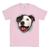 Bubblegum Pink pittbull gray glitter Classic Tee - Jasminsmagicworld