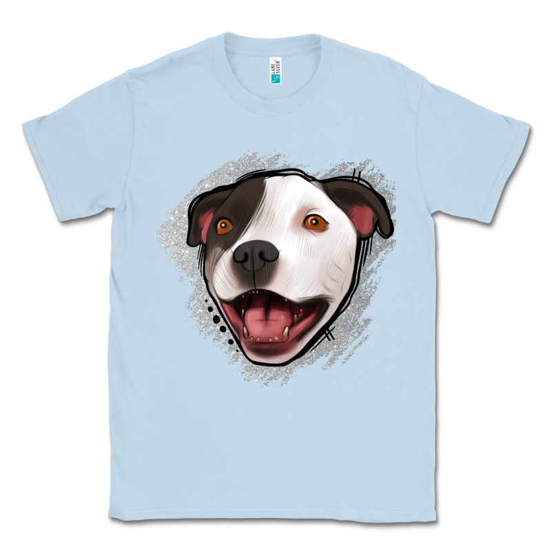 Pittbull Gray Glitter Classic Tee by Jasminsmagicworld | Teevron