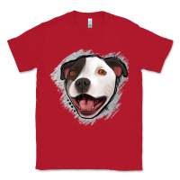 Red pittbull gray glitter Classic Tee - Jasminsmagicworld