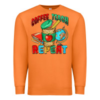 Carrot coffee teach repeat Premium Sweatshirt - NancyCooperArtShop