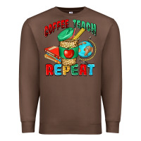 Chestnut coffee teach repeat Premium Sweatshirt - NancyCooperArtShop