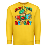 Lemon coffee teach repeat Premium Sweatshirt - NancyCooperArtShop