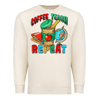 Sandshell coffee teach repeat Premium Sweatshirt - NancyCooperArtShop