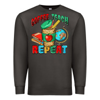 Smoke coffee teach repeat Premium Sweatshirt - NancyCooperArtShop