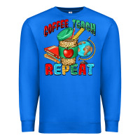 True Royal coffee teach repeat Premium Sweatshirt - NancyCooperArtShop