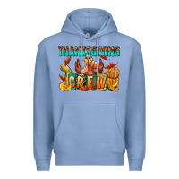Colony Blue Thanksgiving crew Premium Hoodie - NancyCooperArtShop