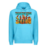 Ocean Blue Thanksgiving crew Premium Hoodie - NancyCooperArtShop