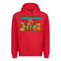 Red Thanksgiving crew Premium Hoodie - NancyCooperArtShop