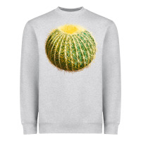 Heather Grey golden barrel cactus Heavyweight Sweatshirt - LillyAllenDesigns